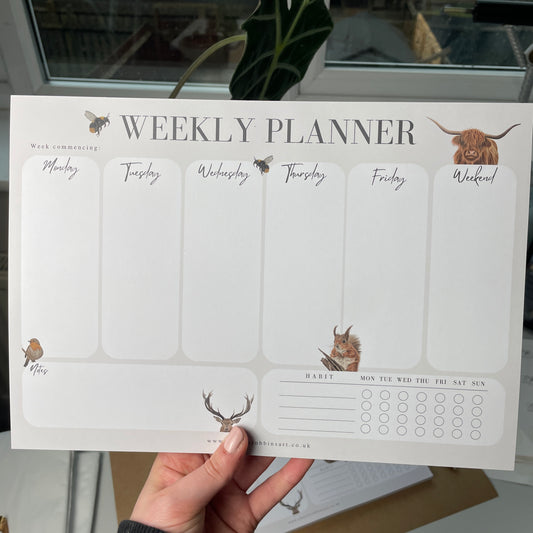 A4 Weekly Planner