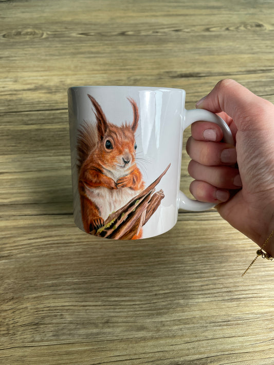 Red Squirrel Ceramic Mug
